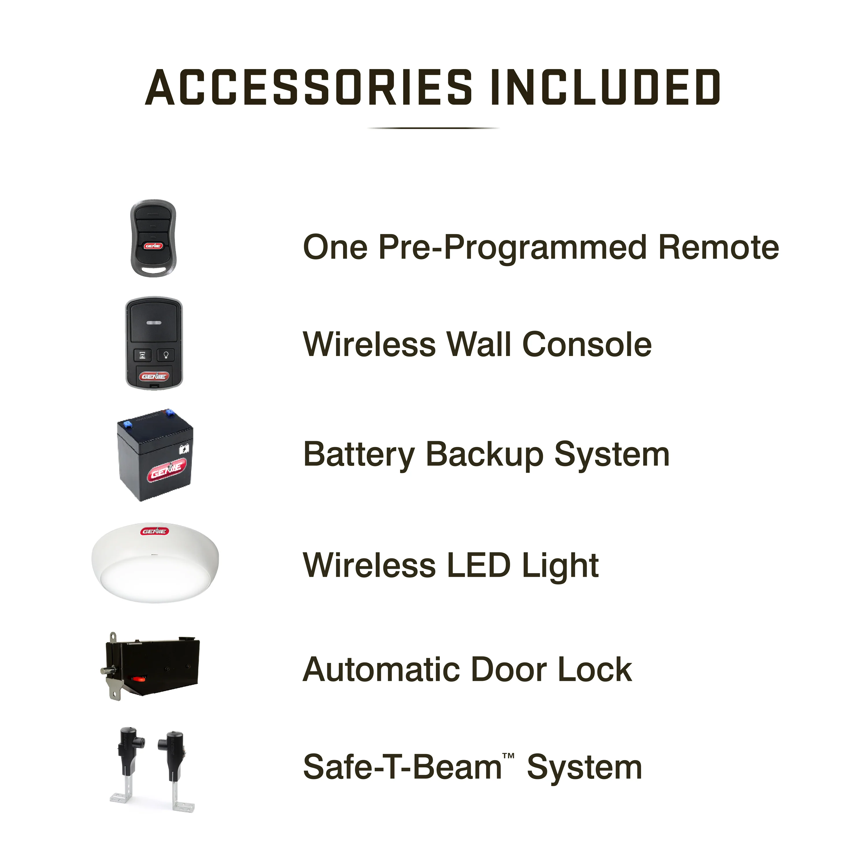 6072H-B Wall Mount Garage Door Opener With Battery Backup - Image 9