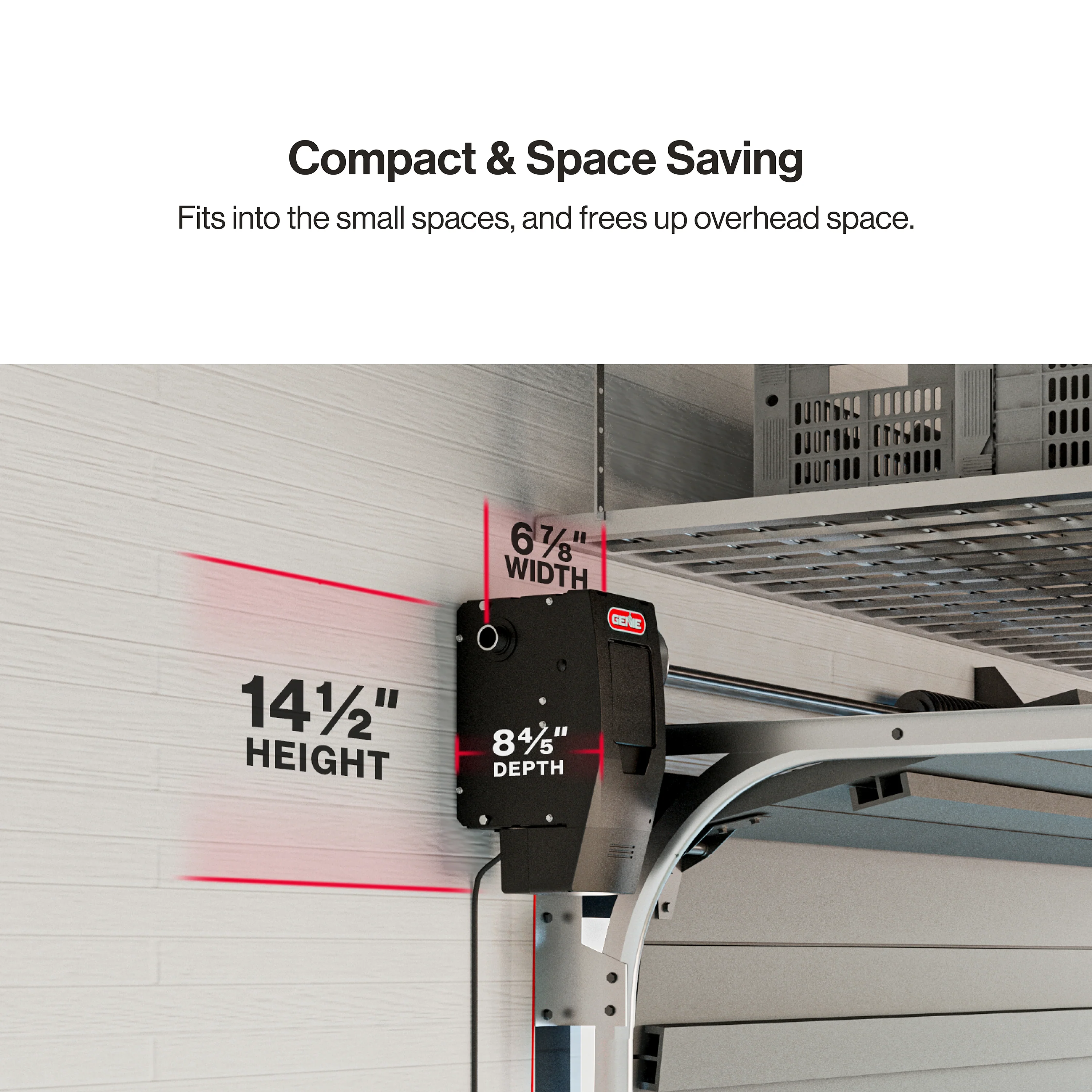 Genie 6172H-BO Wall Mount Smart Garage Door Opener with Battery Backup - Image 4